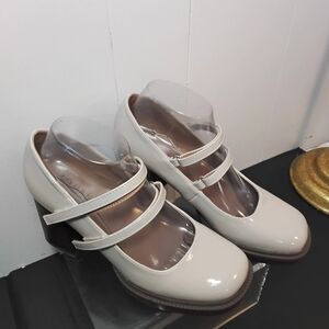 Journee Collection Cream Mary Jane Flats